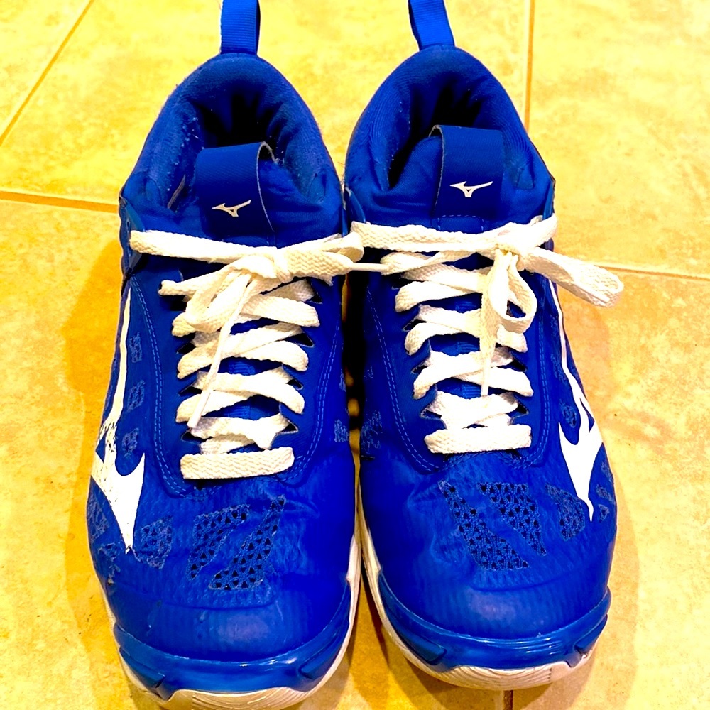 EUC 🏐 MIZUNO WAVE MOMENTUM COBALT BLUE VOLLEYBALL 🏐 COURT SNEAKERS—wknd SALE!! - Picture 1 of 11